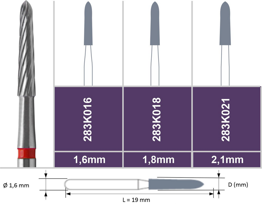  Brocas Multilaminadas C�nica 283K021 FG - 12 l�minas - MIG Tools
