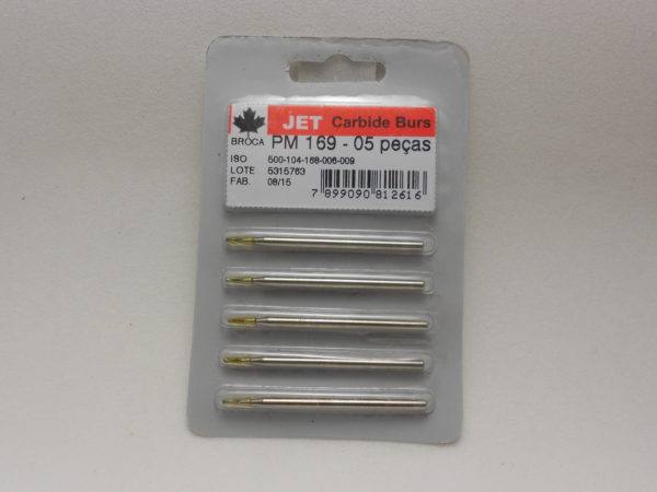 BROCA JET CARBIDE PM 169 - 05 PE�AS<br>Brocas Carbide - R$ 0,00
