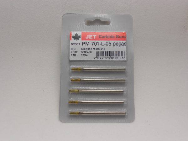 BROCA JET CARBIDE PM 701L - 05 PE�AS<br>Brocas Carbide - R$ 0,00